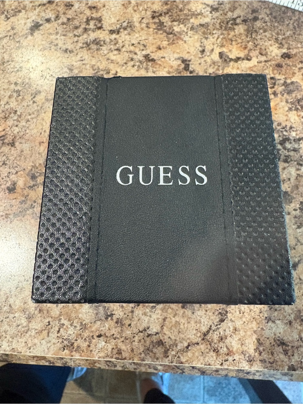 GUESS Black Men's accessories BOX only with Textured Panels